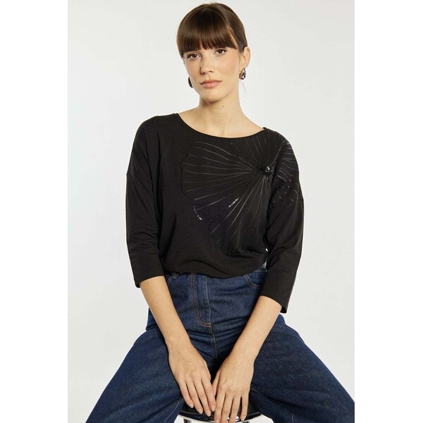 Monnari T-shirt damski z bawełną 115207