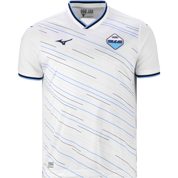 Mizuno Koszulka wyjazdowa Lazio dla juniorów z krótkim rękawem, sezon 26/27 P2GADY0801