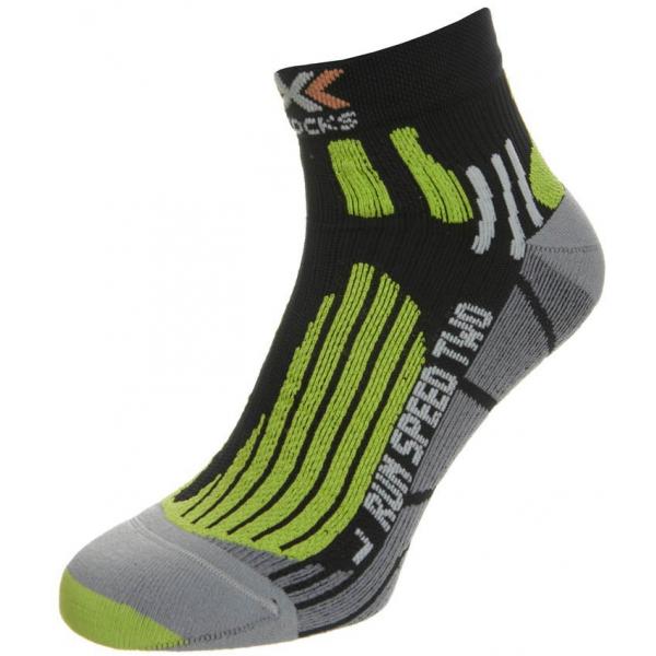 X Socks RUN SPEED TWO Skarpety sportowe schwarz/grau/gelb XS144A00J-856