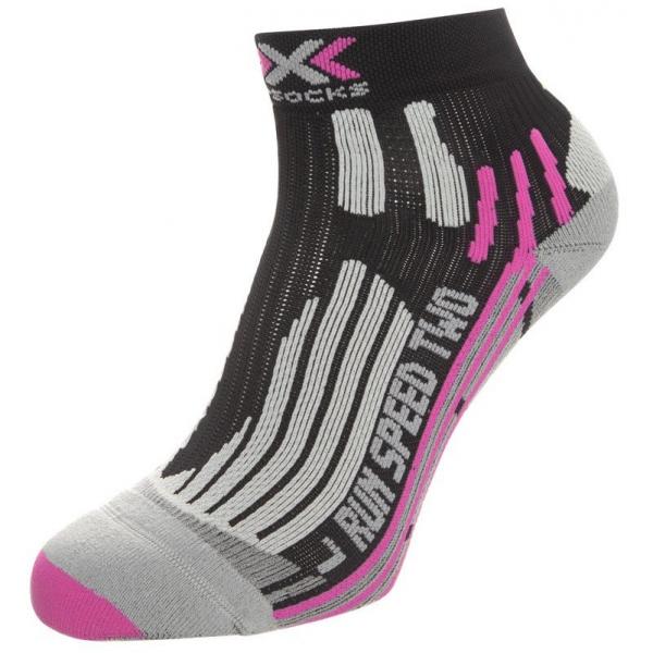 X Socks RUN SPEED TWO Skarpety sportowe black/fuchsia XS141B008-Q11
