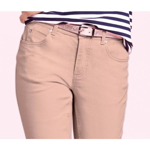 Tchibo Spodnie dżinsowe »Slim Fit«, różowe 400064601