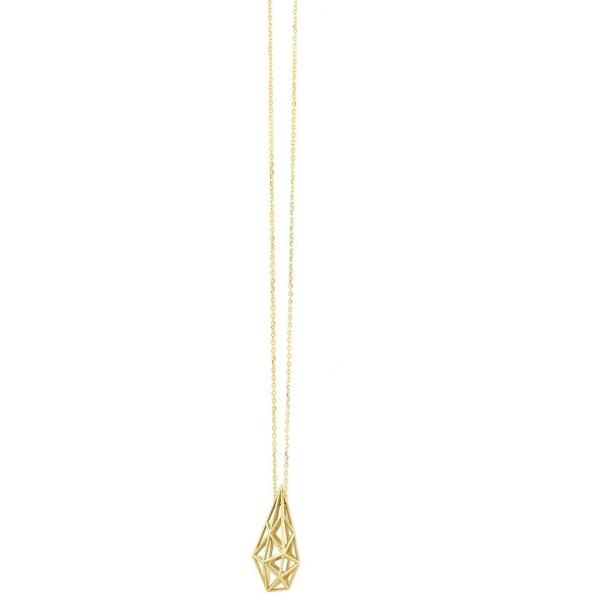 Unikke Design Mini necklace 3D gold