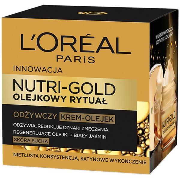 L'Oréal Paris Nutri-Gold Olejkowy Rytuał Odżywczy krem-olejek skóra sucha 50 m 100-AKD876