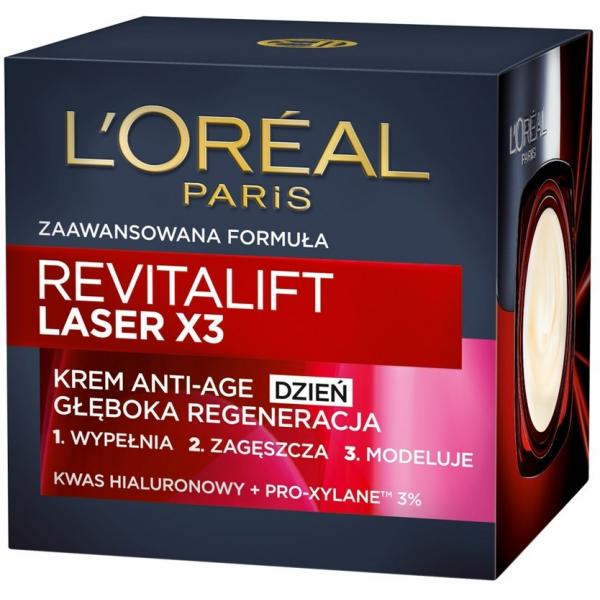 L'Oréal Paris Krem Anti-Age Revitalift Laser X3 głęboka regeneracja na dzień 5 100-AKD877