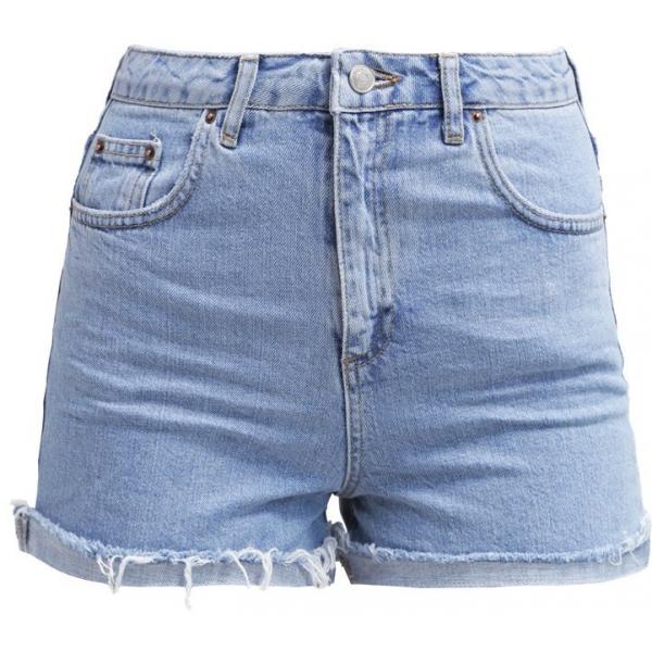 Topshop GIRLFRIEND Szorty jeansowe lightdenim TP721S01R-K11