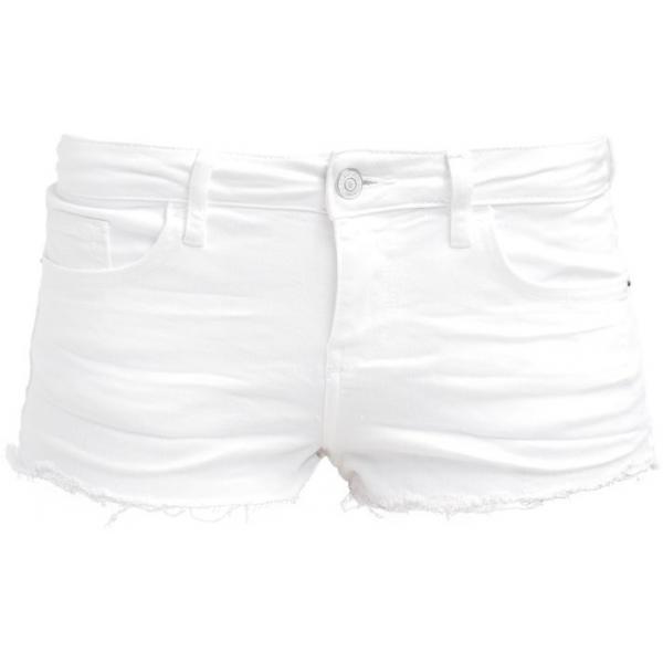 Topshop DAISY Szorty jeansowe white TP721S01B-A11