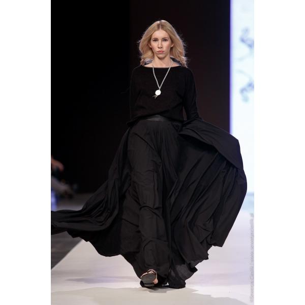 Natasha Pavluchenko Spódnica maxi 12m Long Skirt czarna