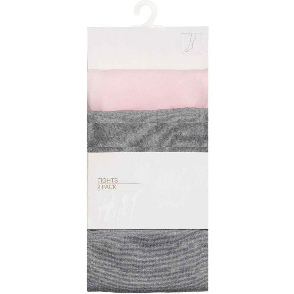 H&M 2-pack thin tights 0287645002 Light pink