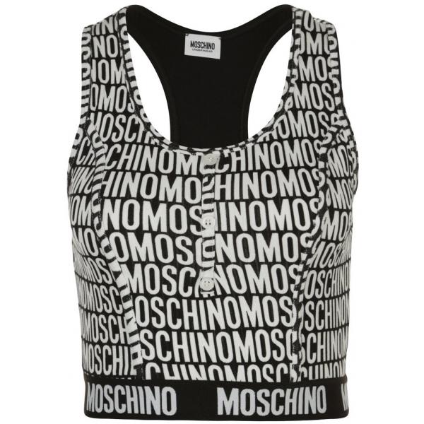 Moschino Underwear Biustonosz bustier bianco/nero MW881A008
