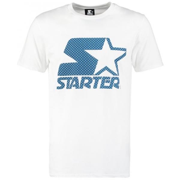 Starter T-shirt z nadrukiem white/midnight X1122O00M-A11
