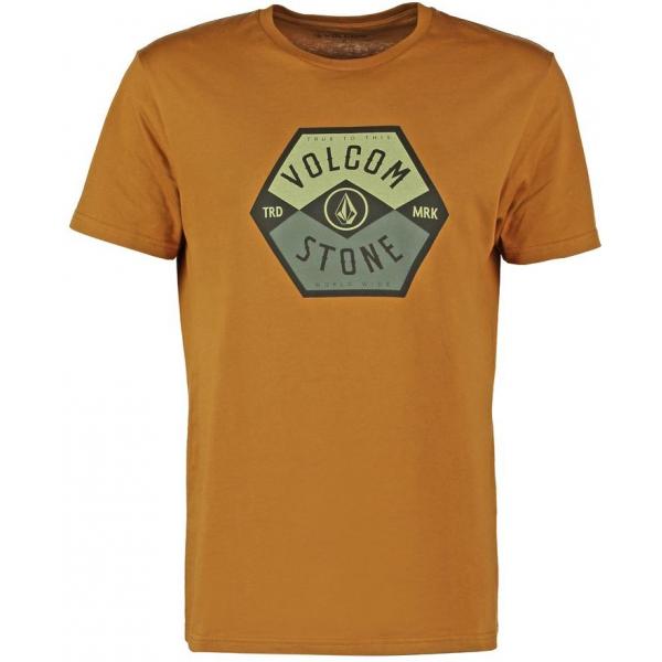 Volcom MINERS T-shirt z nadrukiem rust V1922O02R-O11