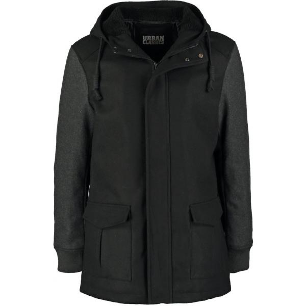 Urban Classics Krótki płaszcz black/charcoal UR622L005-Q11