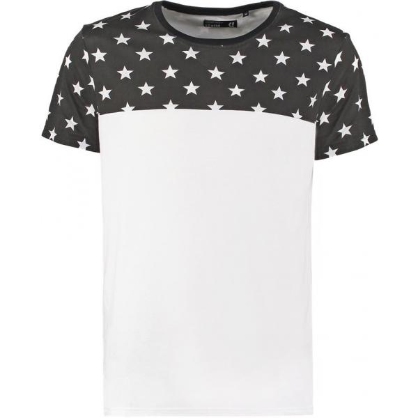 Solid RAFFI T-shirt z nadrukiem white SO422O01Q-A11