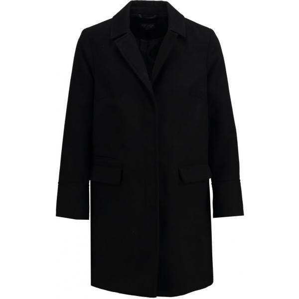 Topshop MIA CROMBIE Krótki płaszcz black TP721H021-Q11