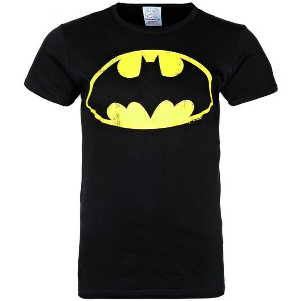 LOGOSHIRT BATMAN T-shirt z nadrukiem black S3422D003-802
