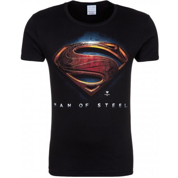 LOGOSHIRT SUPERMAN T-shirt z nadrukiem black S3422D000-Q11