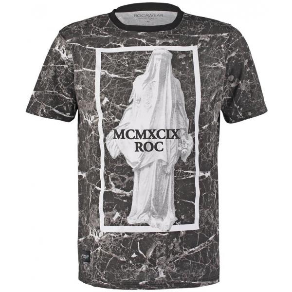 Rocawear T-shirt z nadrukiem black RC122O010-Q11
