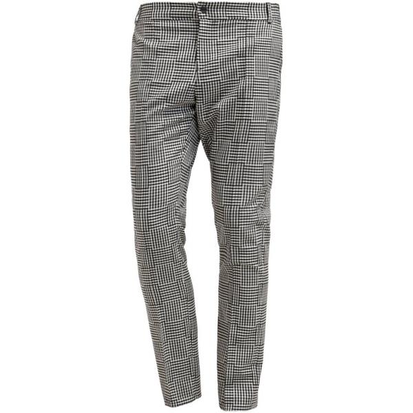 Soulland KREUZBERG Spodnie materiałowe black/white SU022E002-Q11