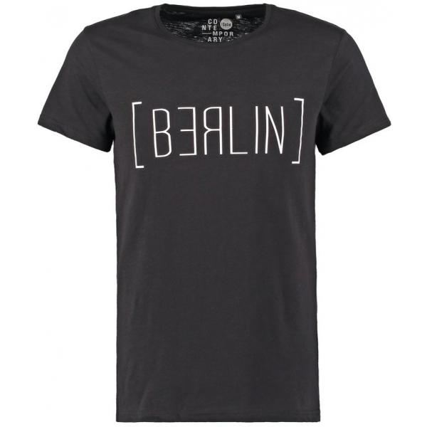 Solid BERLIN T-shirt z nadrukiem black SO422O02N-Q11