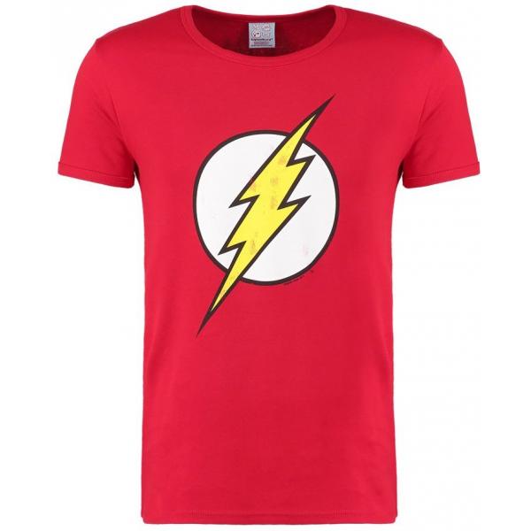 LOGOSHIRT FLASH T-shirt z nadrukiem red S3422D01A-302