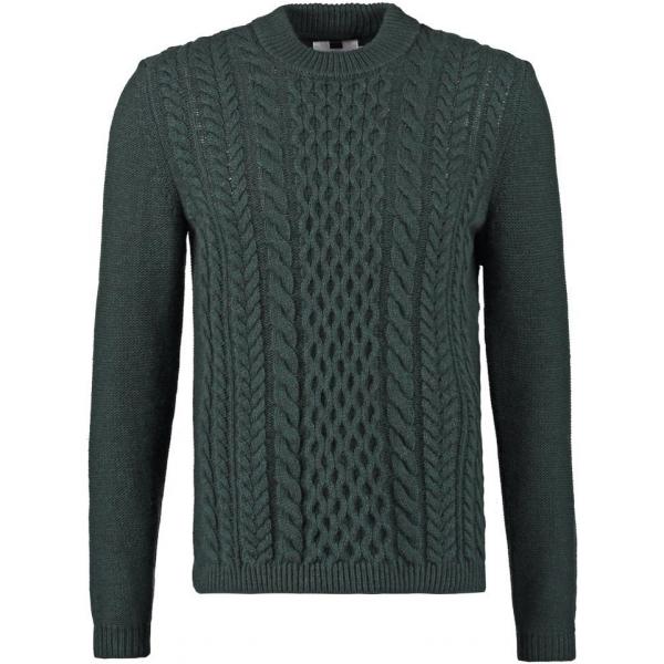 Topman CABLE Sweter green TP822Q03D-M11