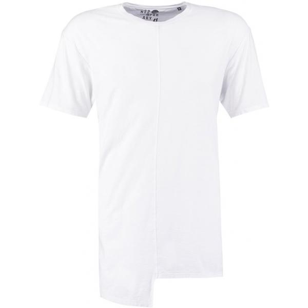 Solid TREY T-shirt z nadrukiem white SO422O024-A11
