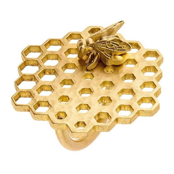 Orska Pierścionek APP36 z pszczołą złoty