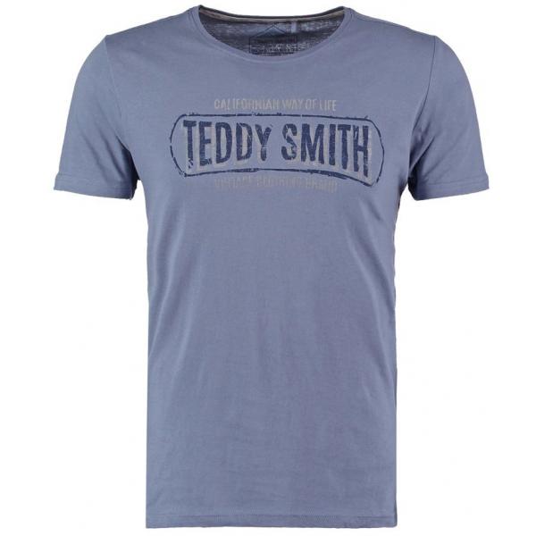 Teddy Smith TRACKING MC T-shirt z nadrukiem bleu horizon TS122O019-K11