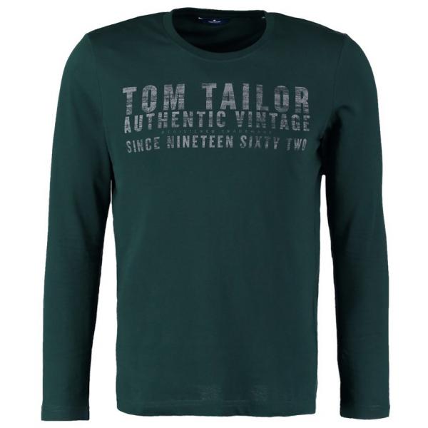 Tom Tailor Bluzka z długim rękawem deep green lake TO222O05A-M11