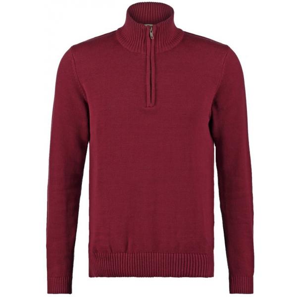 Selected Homme SHXNEW VIEW Sweter burgundy SE622Q046-G11