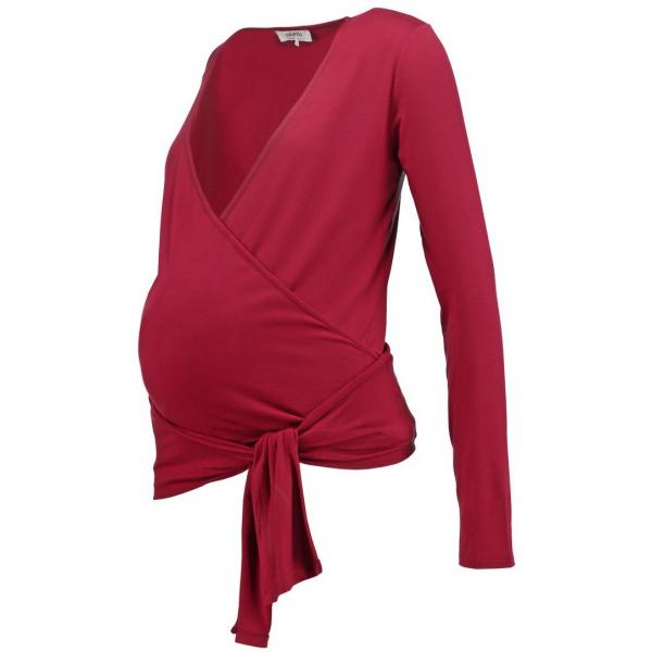 Zalando Essentials Maternity Bluzka z długim rękawem dark red ZX029IA02-G11