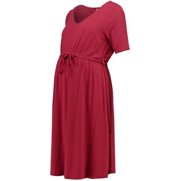 Zalando Essentials Maternity Sukienka z dżerseju dark red ZX029FA02-G11