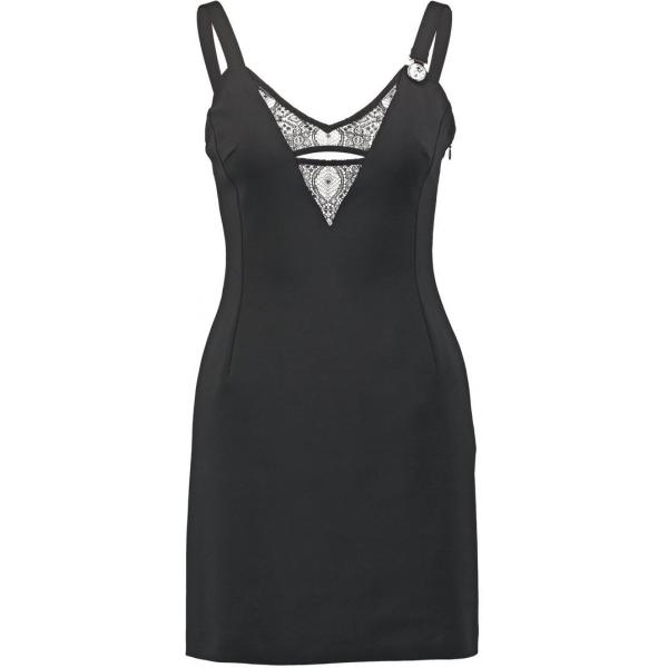 Versus Versace Sukienka z dżerseju black VE021C01E-Q11