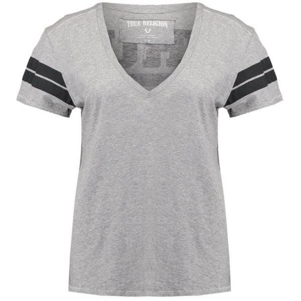 True Religion T-shirt z nadrukiem grey TR121D039-C11