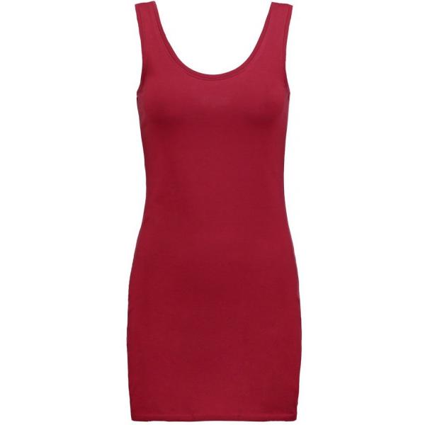 Zalando Essentials Sukienka z dżerseju dark red ZA821C000-G11