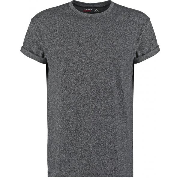 Topman CLASSIC FIT T-shirt basic black TP822O0D4-Q11