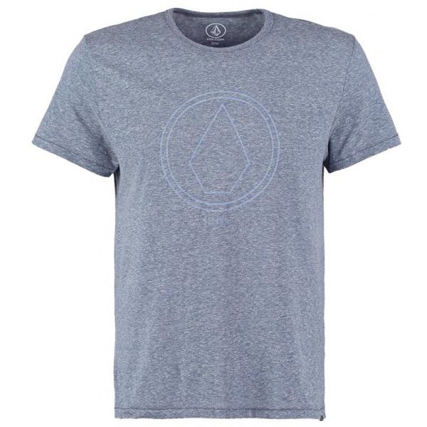 Volcom PINLINE STONE T-shirt z nadrukiem grey blue V1922O03E-K11