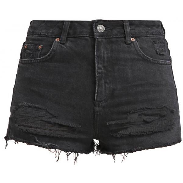 Topshop Szorty jeansowe black TP721S02L-Q11