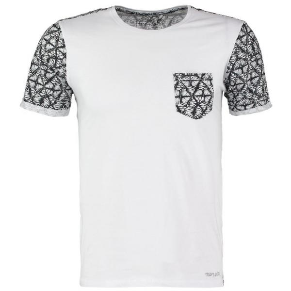 Teddy Smith TURIN T-shirt z nadrukiem white TS122O01B-A11