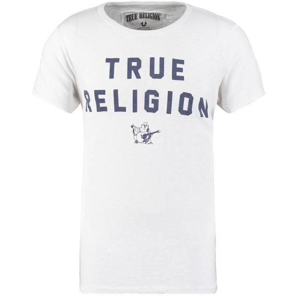 True Religion T-shirt z nadrukiem white TR122O01T-A11