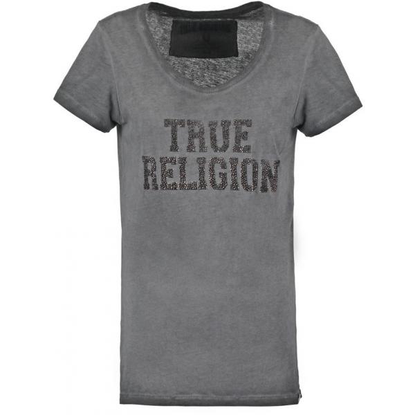 True Religion T-shirt z nadrukiem black TR121D03F-Q11
