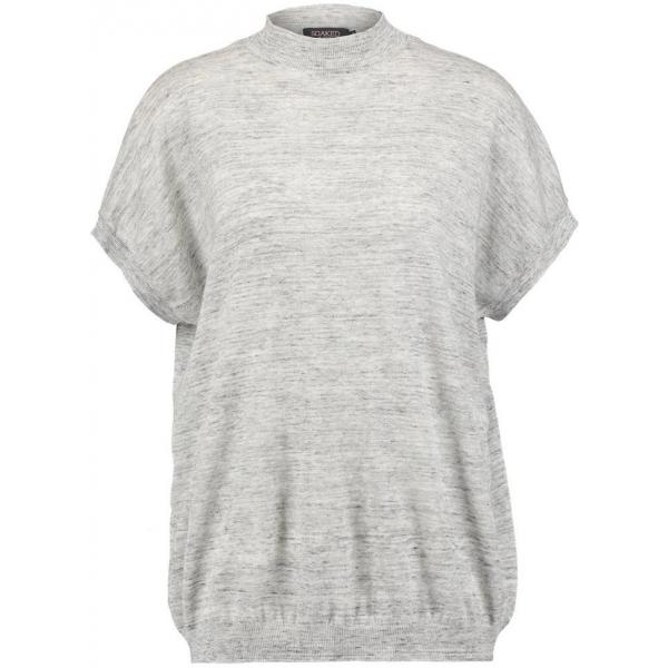 Soaked in Luxury TANYA T-shirt basic light grey melange SO921J005-C11