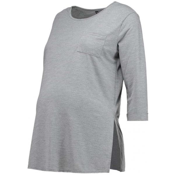 Topshop Maternity Bluzka z długim rękawem light grey TP729H00G-C11