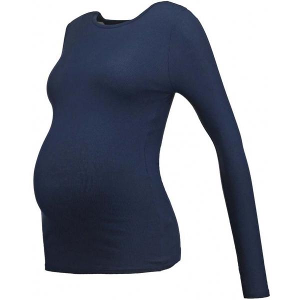 Topshop Maternity Bluzka z długim rękawem navy blue TP729G00P-K11