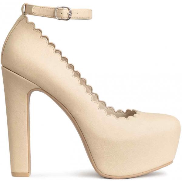 H&M Platform court shoes 0232855002 Light beige