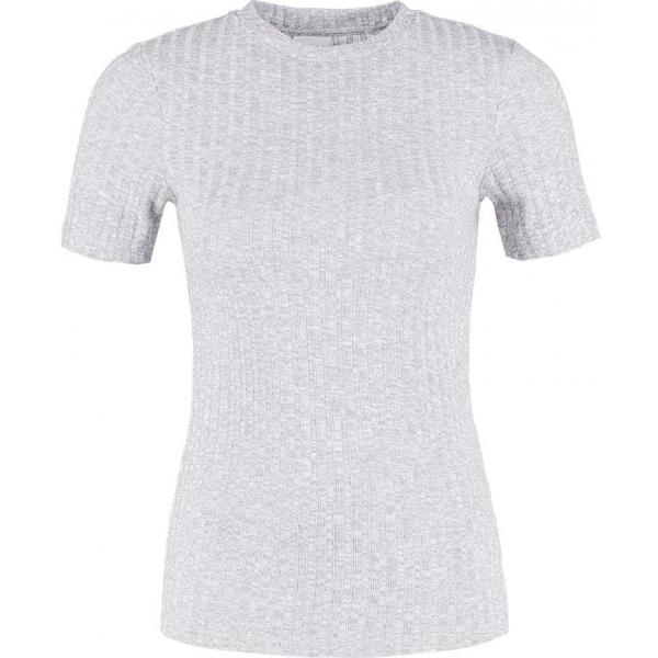 Selected Femme SFVISI T-shirt basic light grey melange SE521I06X-C11