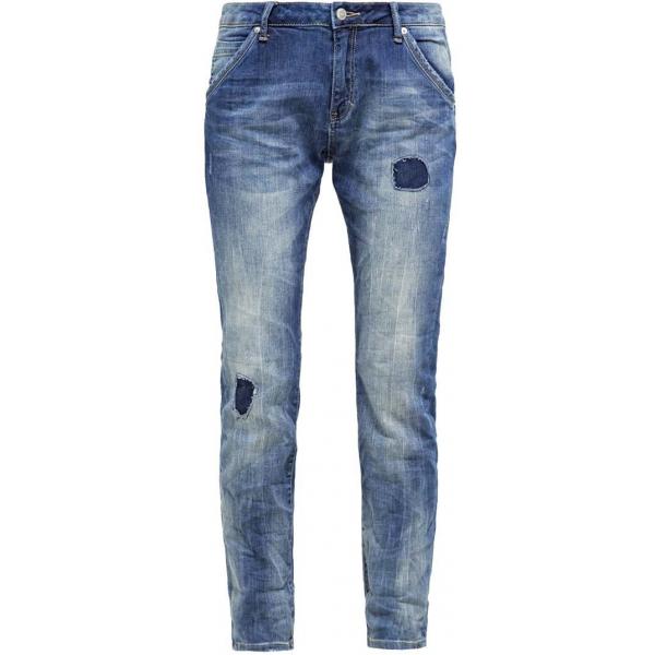 QS by s.Oliver GIRLFRIEND Jeansy Relaxed fit blue denim heavy stone wash QS121N01U-K11