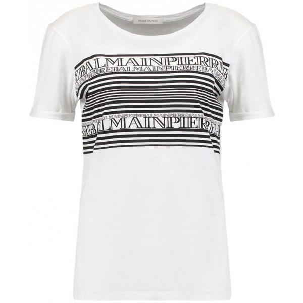 Pierre Balmain T-shirt z nadrukiem optic white P4321D017-A11