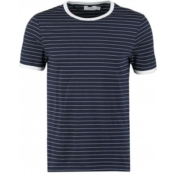 Topman SLIM FIT T-shirt basic navy blue TP822O0CP-K11