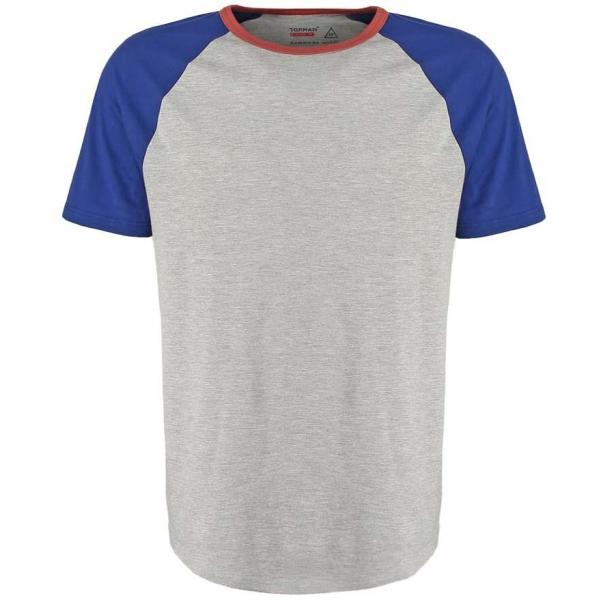 Topman T-shirt basic grey TP822O0BZ-C11